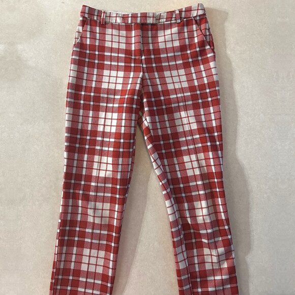 Topshop Petite Laundry Check Cigarette Trousers Pants ASO Taylor Swift - Picture 3 of 9
